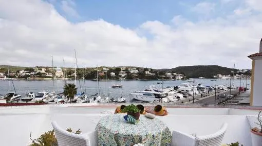 Duplex on the first sea line in Mahon harbour Duplex on the first sea line in Mahon harbour
